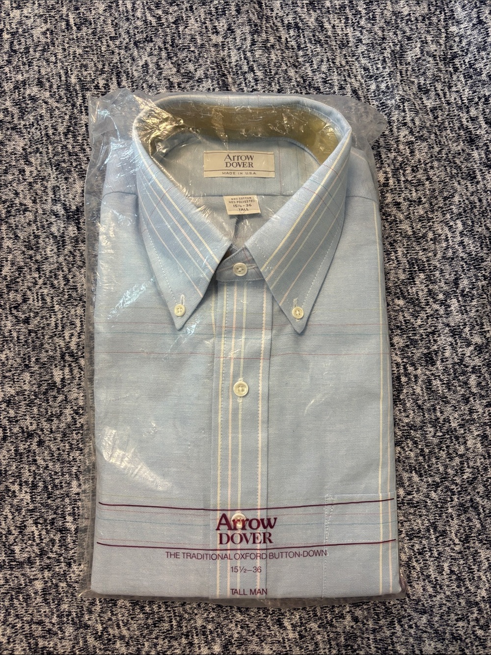 Men’s Light Blue Striped Oxford Dress Shirt